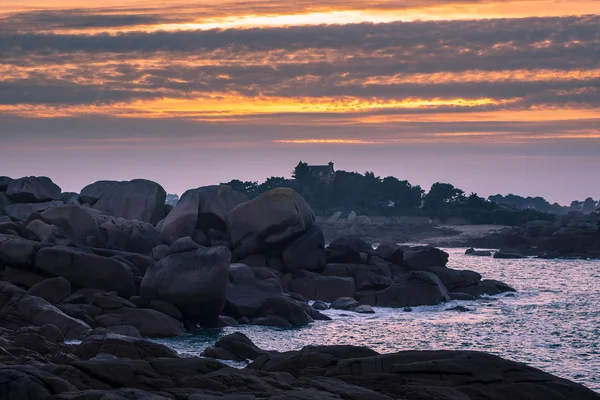 Atlantikküste in der Bretagne — Stockfoto