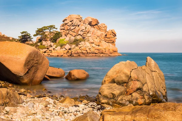 Costa del océano Atlántico en Bretaña Imágenes de stock libres de derechos