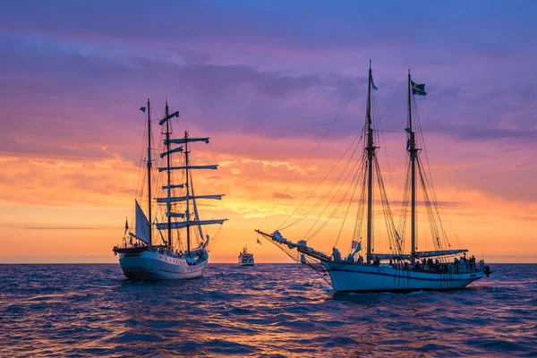 Sailing ships on the Baltic Sea — Stock Photo, Image