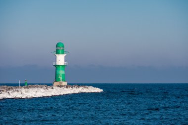 Warnemuende Mole kışın
