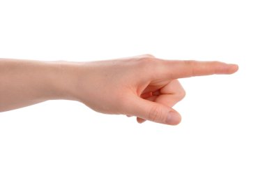 işaret parmağı yön