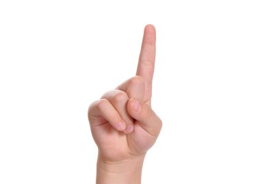 Bebek tarafından parmakları saymak