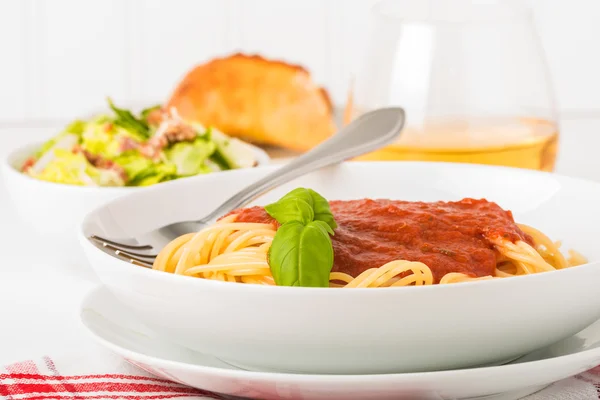 Spaghetti Pasta Closeup — Stock Photo, Image