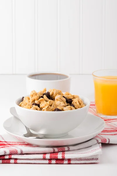 Сніданок зернових портрет — стокове фото