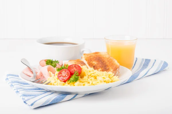 Scrambled ei ontbijt — Stockfoto