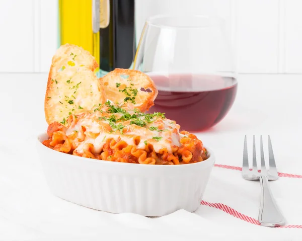 Baked Pasta Meal — Stock Photo, Image