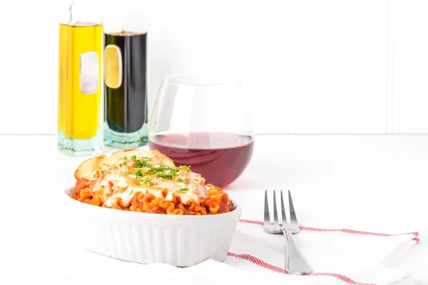 Ugnsbakad lasagne måltid — Stockfoto