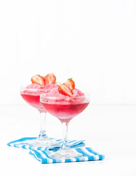 Frozen Strawberry Drink — Stock Photo, Image