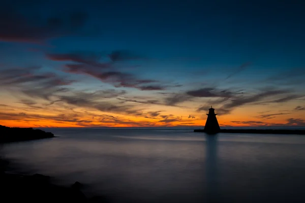 Southampton Harbor zonsondergang — Stockfoto