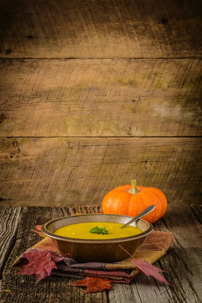 Sopa de calabaza casera — Foto de Stock