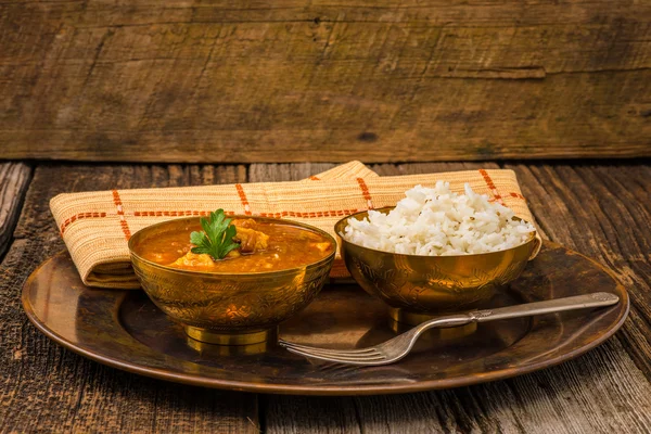 Chicken Madras Meal — Stock Photo, Image