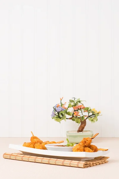 Kokos kyckling Satay — Stockfoto