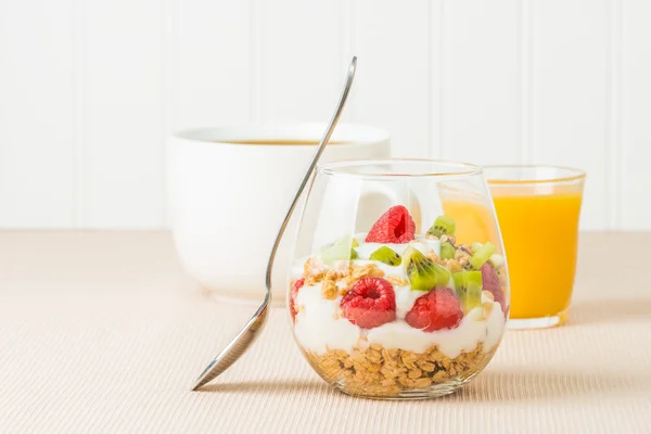 Ontbijt Fruit Parfait — Stockfoto