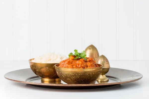 Chana Masala e Riso — Foto Stock