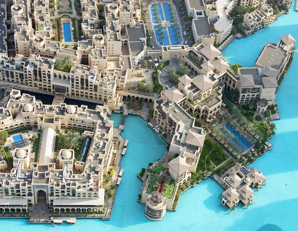 迪拜Burj Khalifa基地的豪华住宅和公寓 图库图片