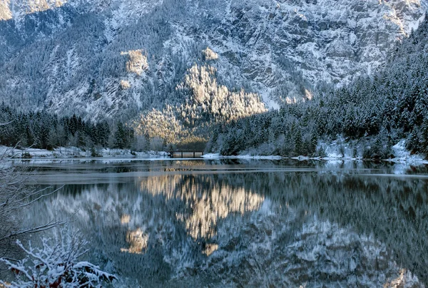 Winter Reflection Scene, Austria — Stock Photo, Image