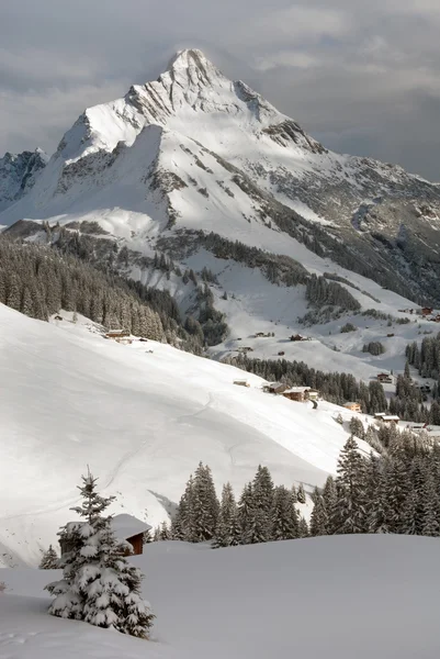 Mount Biberkopf, Warth am Alberg, Vorarlberg, Áustria — Fotografia de Stock