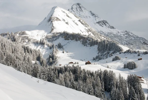 Mount Biberkopf, Warth am Alberg, Vorarlberg, Áustria — Fotografia de Stock