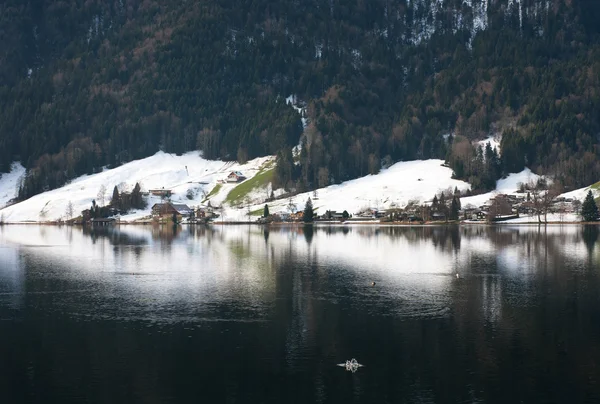 スイスの湖のシーン — ストック写真