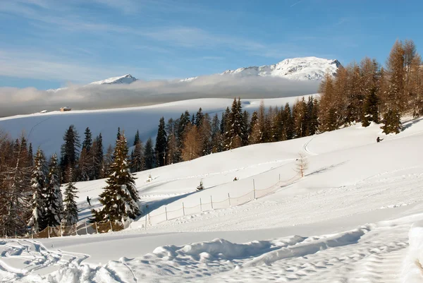 Alpské scénu, Dolomity, severní Itálie — Stock fotografie
