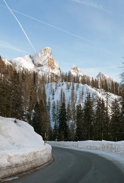 파 쏘 롤, Dolomites, 북부 이탈리아 — 스톡 사진