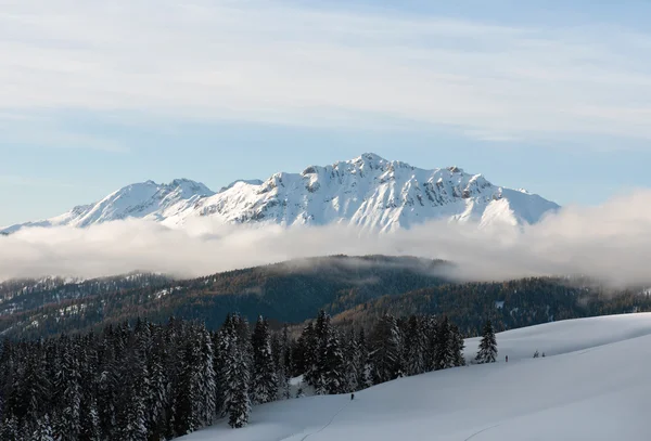 Alpské scénu, Dolomity, severní Itálie — Stock fotografie