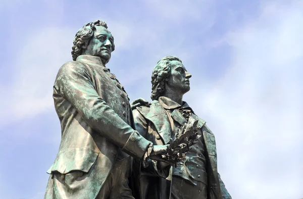 Staty av goethe och schiller — Stockfoto