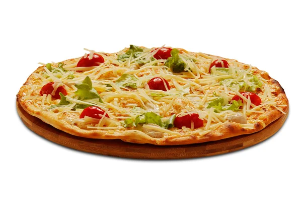 Pizza Cessar. Fehér háttér — Stock Fotó