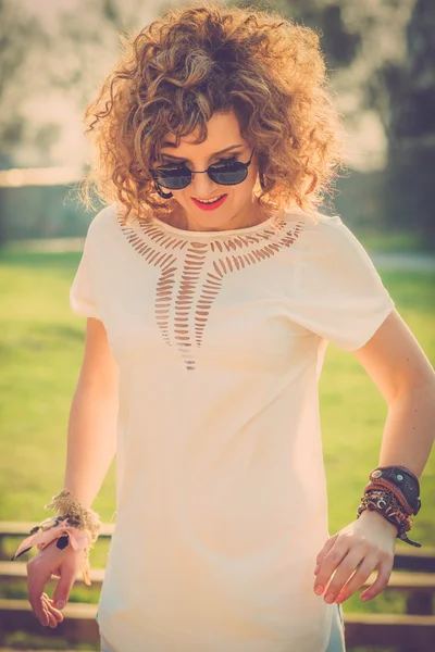 Menina estilo Boho — Fotografia de Stock