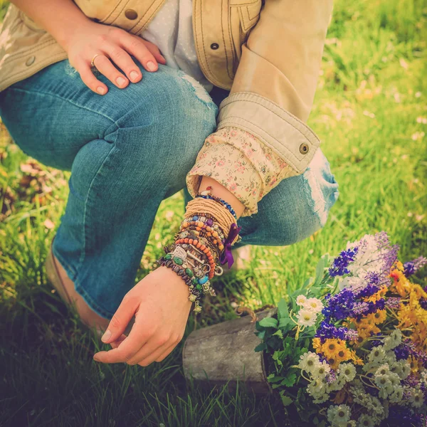 Mode "Boho stijl" — Stockfoto