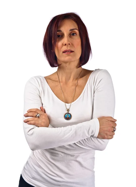 Portrait of middle aged woman — Stock Photo, Image