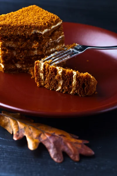 Gâteau au miel fait maison — Photo