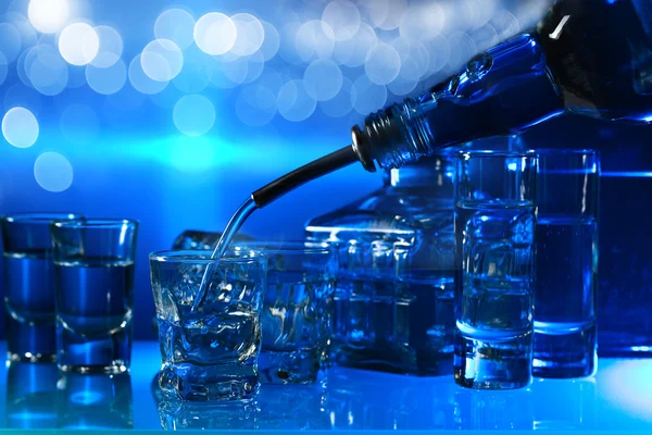 Wodka in Blau — Stockfoto