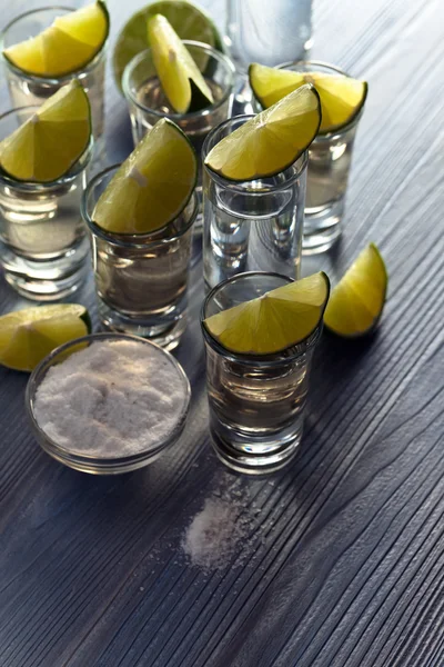 Tequila con sale e lime — Foto Stock