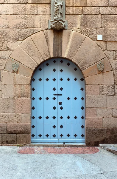 Portón de madera, Edad Media, España —  Fotos de Stock