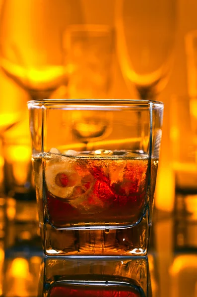 Whisky con ghiaccio — Foto Stock