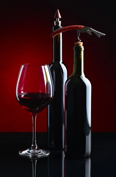 Glas rødvin - Stock-foto