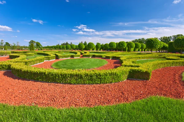 Traditional french garden. Rundale palace ,  Latvia