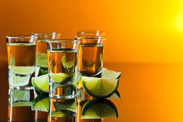 Tequila and lime — Stock Photo, Image