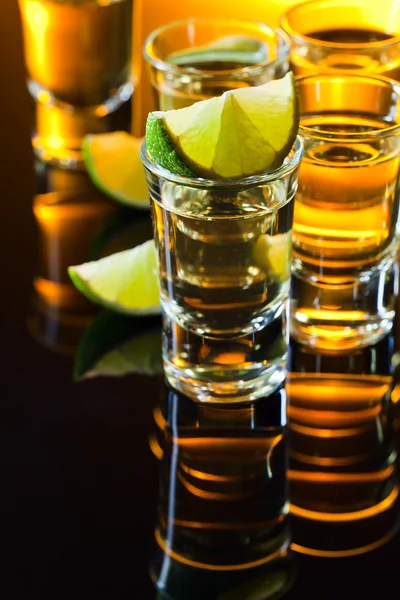 Tequila and lime — Stock Photo, Image