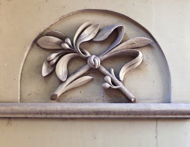 eski Riga ahşap kapı parçası