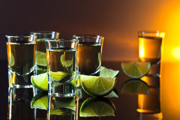 Tequila and lime — Stock Photo, Image