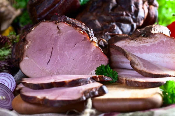 Geräuchertes Fleisch — Stockfoto