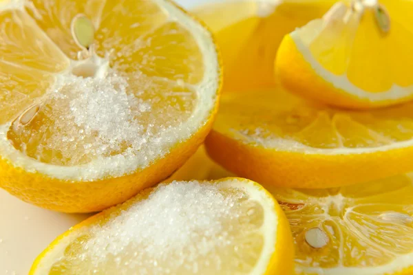 Лимон с сахаром — стоковое фото