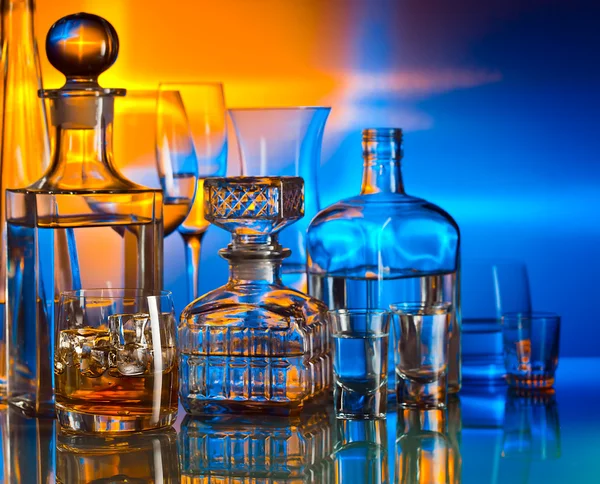 Bebidas alcoólicas no bar — Fotografia de Stock