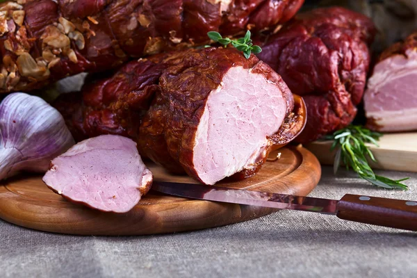 Geräuchertes Fleisch — Stockfoto