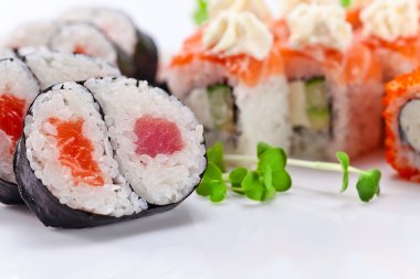 İştah açıcı Japon suşi 