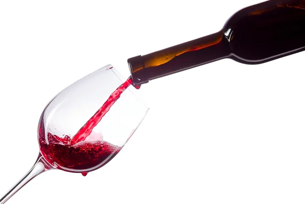 Piros bor fehér háttér — Stock Fotó