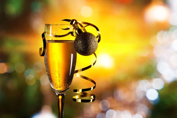 Glass with champagne — Stock Photo, Image