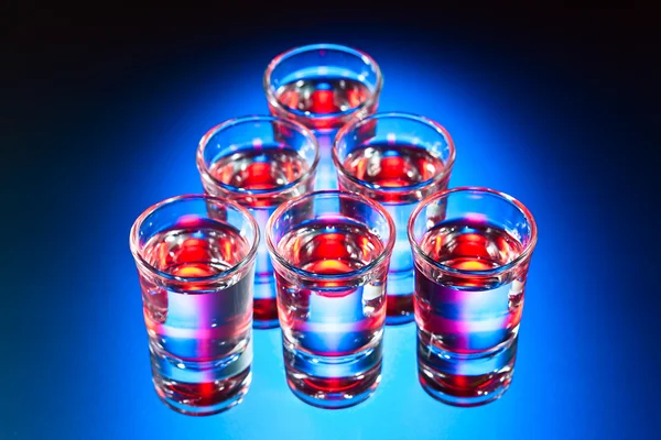 Glasses with an alcoholic drink — Stock Photo, Image